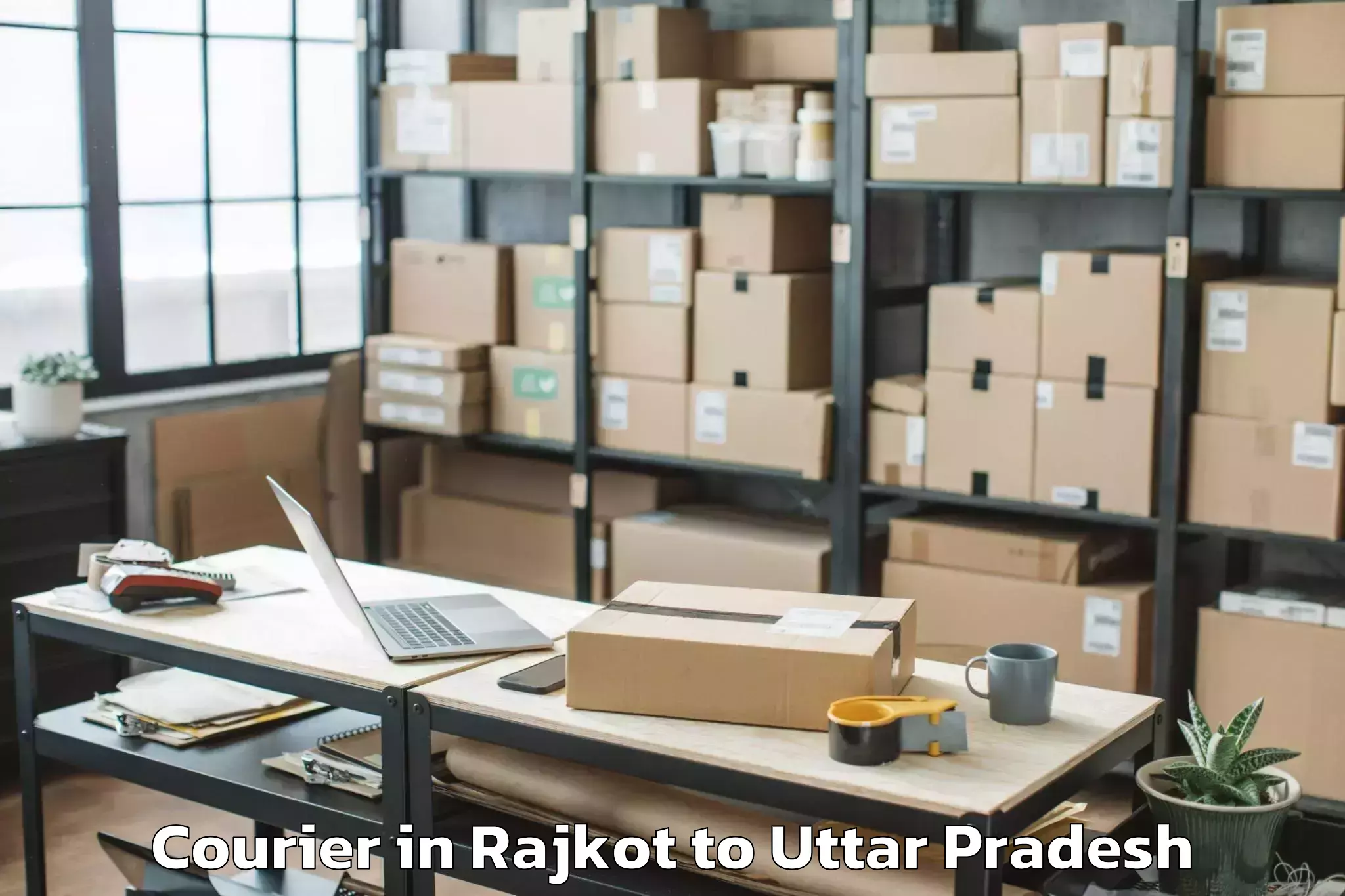 Hassle-Free Rajkot to Miranpur Katra Courier